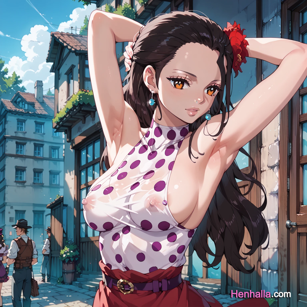 1girl 1girls ai_generated anime anime_girl big_breasts breasts dress henhalla.com hentai solo_female viola viola_(one_piece) young younger_female